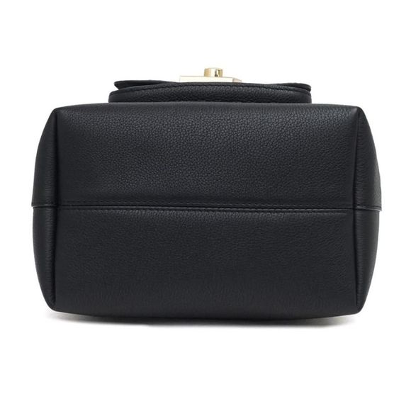 Louis Vuitton Grain Calf Leather LockMe Bucket Bag Black - Picture 7 of 12